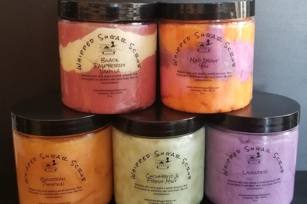 Handmade Whipped Sugar Scrub Exfoliant by The Bathing Goddess