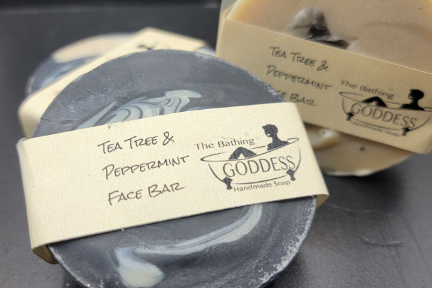 Tea Tree and Peppermint Face Soap with Activated Charcoal